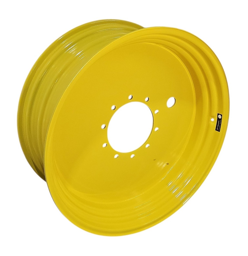 15"W x 38"D, John Deere Yellow 10-Hole Flat Plate , 0.5" Offset