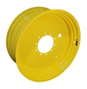 15"W x 38"D, John Deere Yellow 10-Hole Flat Plate , 0.5" Offset