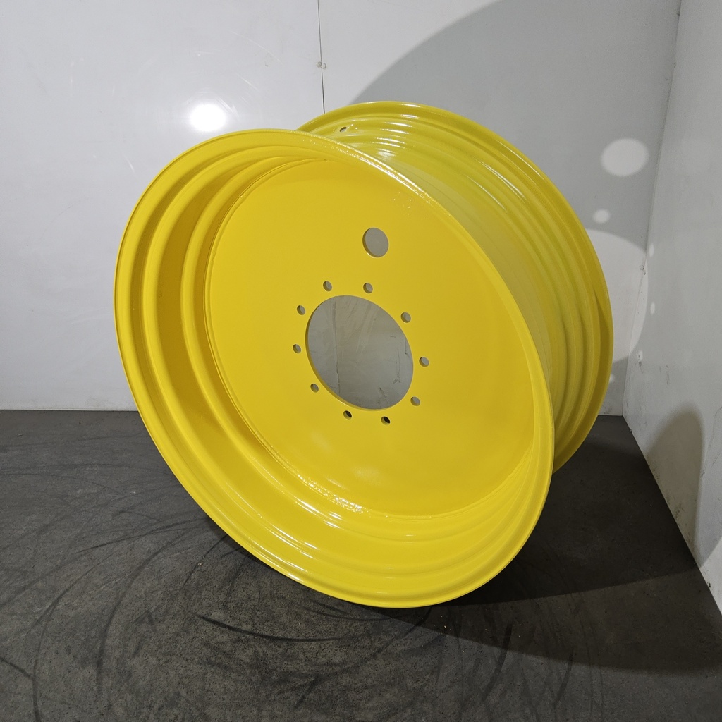 15"W x 38"D, John Deere Yellow 10-Hole Flat Plate , 0.5" Offset