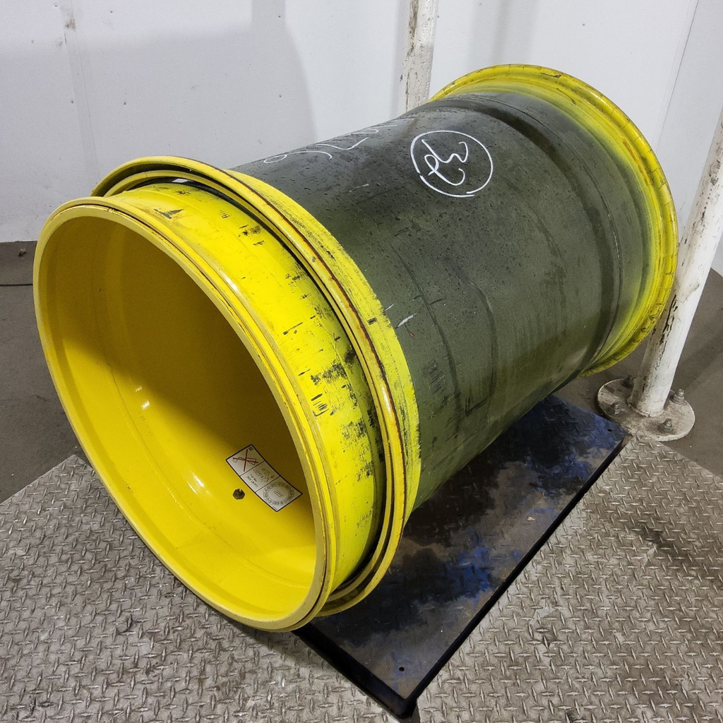44"W x 32"D, John Deere Yellow 20-Hole 3 Piece Formed Plate , -2.12" Offset