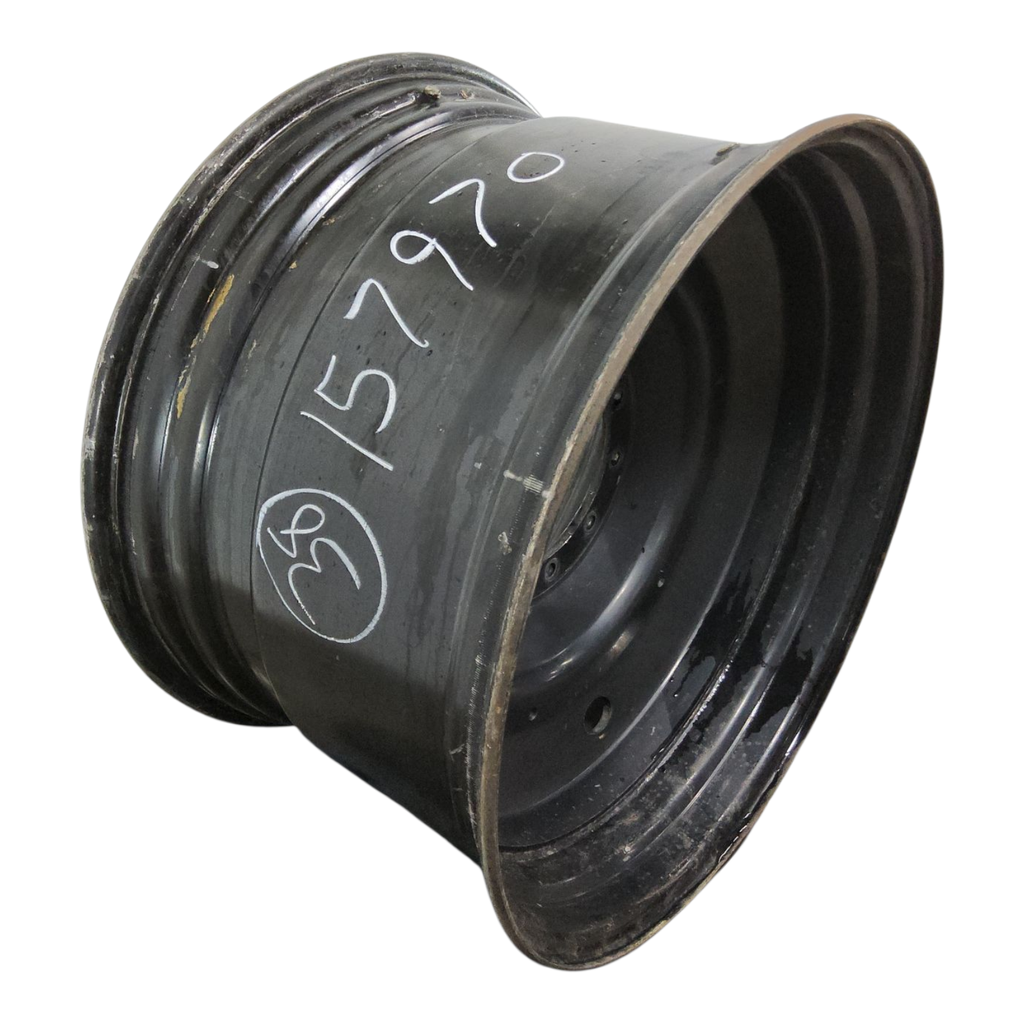 23"W x 38"D, Black 10-Hole Formed Plate , -1.38" Offset