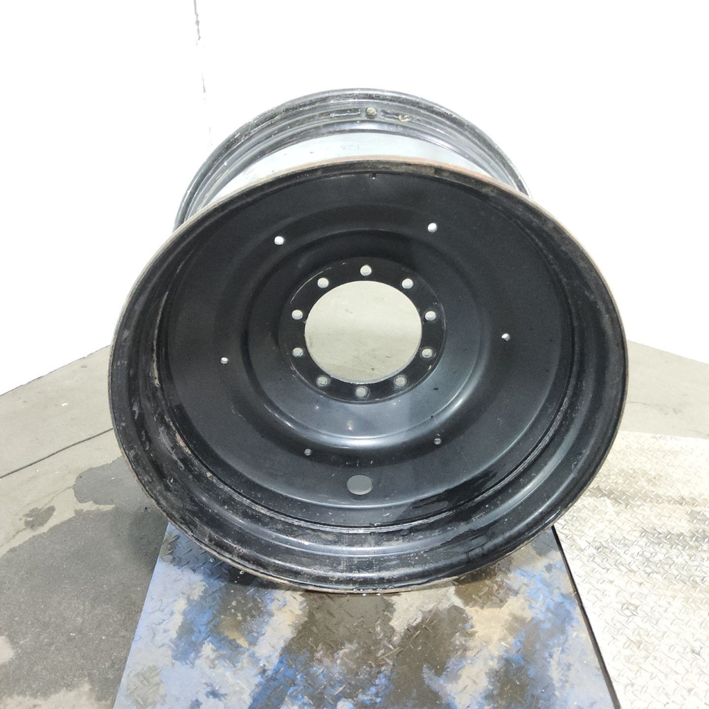 23"W x 38"D, Black 10-Hole Formed Plate , -1.38" Offset