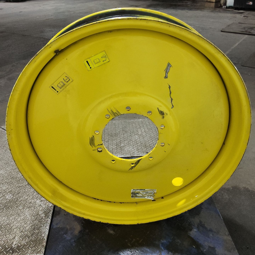 10"W x 42"D, John Deere Yellow 10-Hole Formed Plate Sprayer , 2.88" Offset