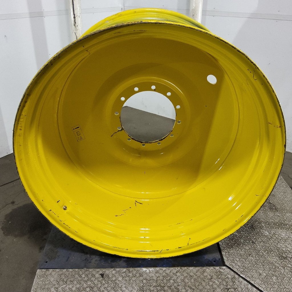 28"W x 46"D, John Deere Yellow 12-Hole Formed Plate Sprayer , -7.5" Offset