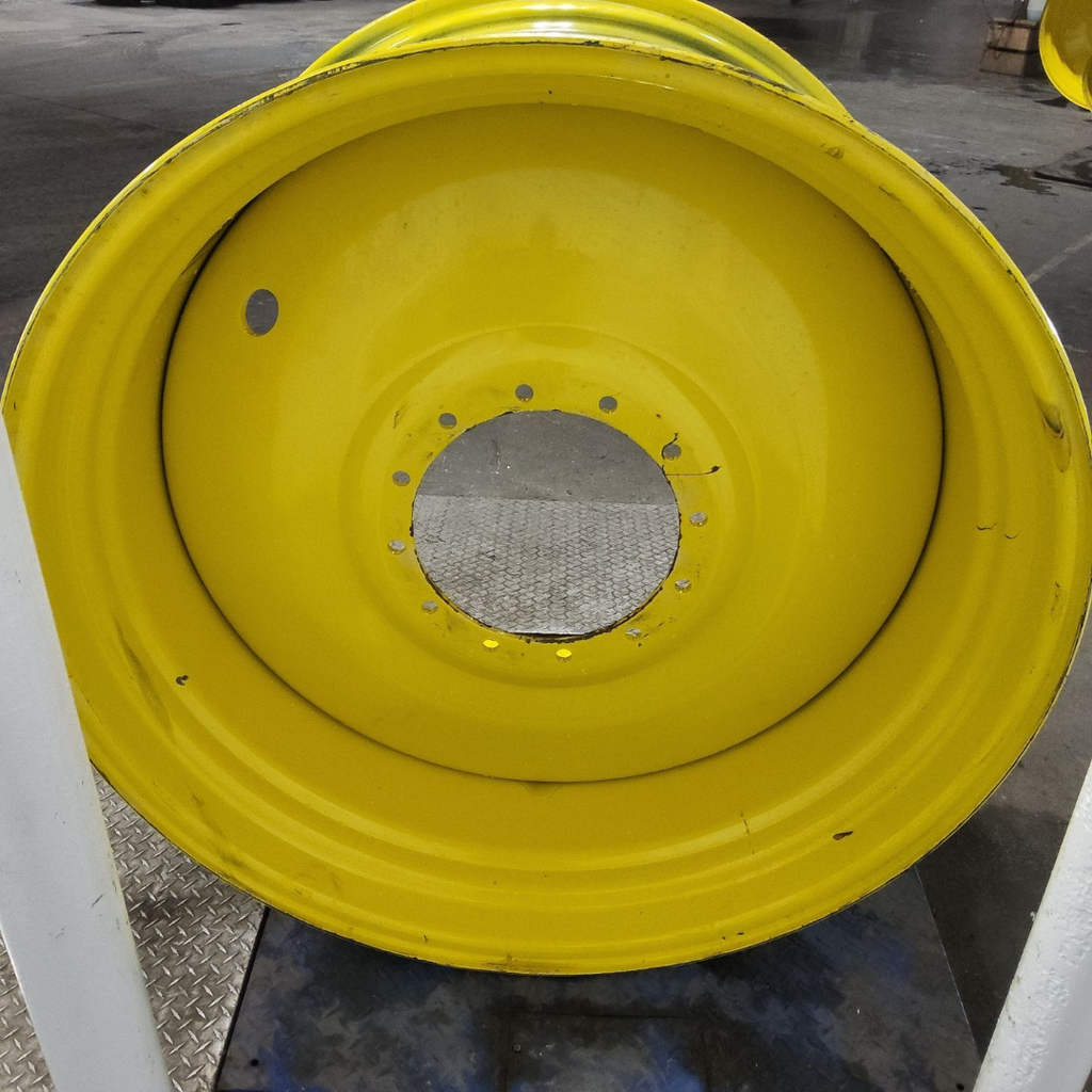 28"W x 46"D, John Deere Yellow 12-Hole Formed Plate Sprayer , -7.5" Offset