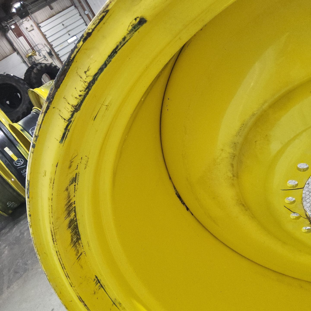28"W x 46"D, John Deere Yellow 20-Hole Formed Plate , 0.62" Offset