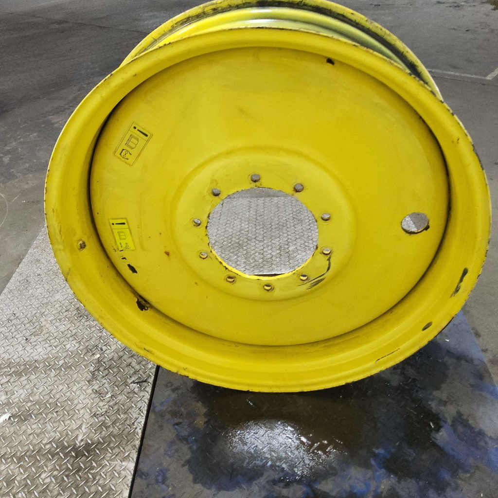 12"W x 38"D, John Deere Yellow 10-Hole Formed Plate Sprayer , 3.12" Offset
