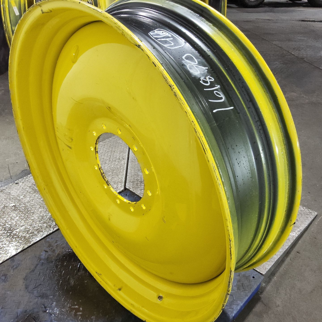13"W x 46"D, John Deere Yellow 12-Hole Bubble Disc , 1.75" Offset