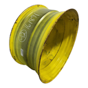 20"W x 42"D, John Deere Yellow 10-Hole Formed Plate , -12.38" Offset