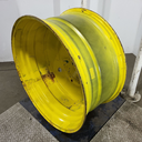 20"W x 42"D, John Deere Yellow 10-Hole Formed Plate , -12.38" Offset
