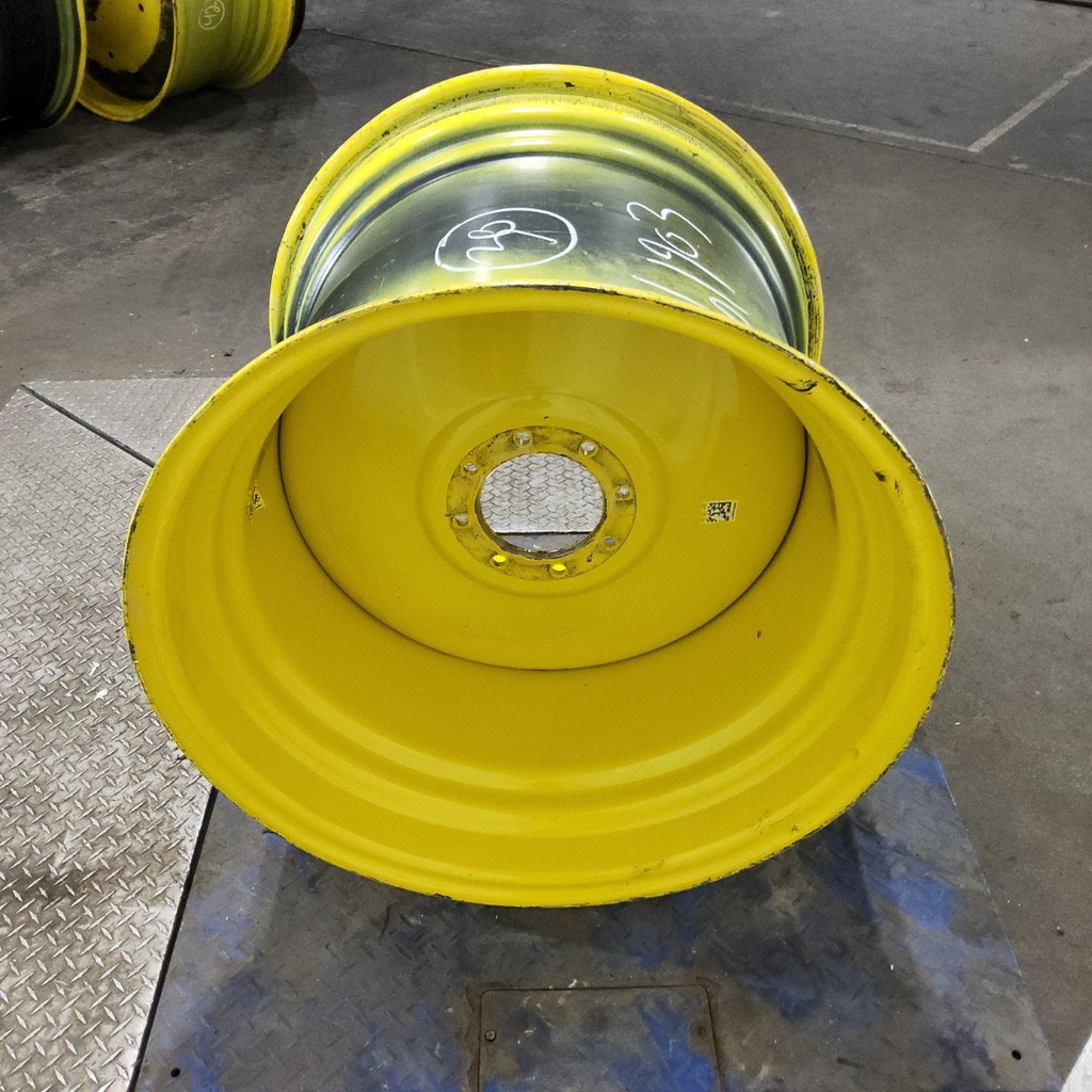 25"W x 30"D, John Deere Yellow 8-Hole Formed Plate , -2.44" Offset