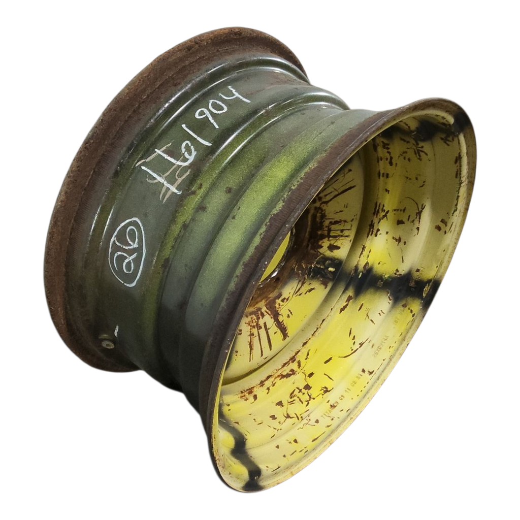 14"W x 26"D, John Deere Yellow 8-Hole Formed Plate , 0.62" Offset