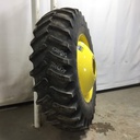 520/85R42 Firestone Radial All Traction 23 R-1 on John Deere Yellow 10-Hole Dolly Dual 95%