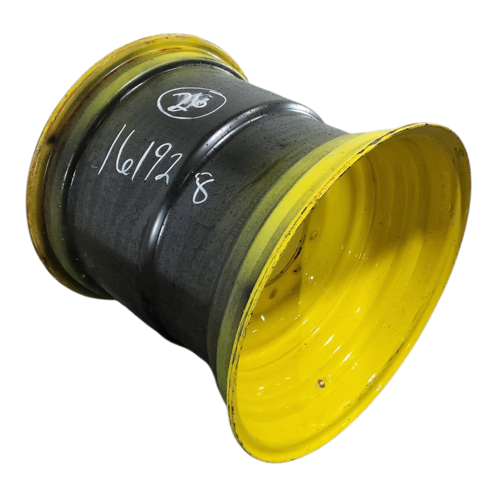 25"W x 26"D, John Deere Yellow 10-Hole Formed Plate , 2.88" Offset