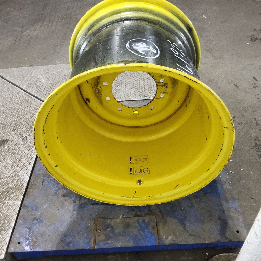 25"W x 26"D, John Deere Yellow 10-Hole Formed Plate , 2.88" Offset