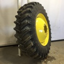 520/85R42 Firestone Radial All Traction 23 R-1 on John Deere Yellow 10-Hole Dolly Dual 95%