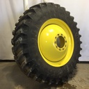 520/85R42 Firestone Radial All Traction 23 R-1 on John Deere Yellow 10-Hole Dolly Dual 95%