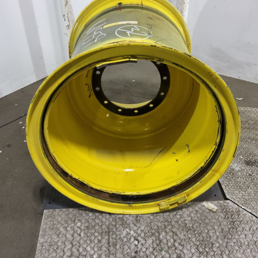 36"W x 32"D, John Deere Yellow 12-Hole 3 Piece Formed Plate , 1.62" Offset
