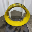 12"W x 38"D, John Deere Yellow 12-Hole Waffle Wheel (Groups of 3 bolts)