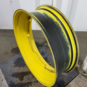 12"W x 38"D, John Deere Yellow 12-Hole Waffle Wheel (Groups of 3 bolts)