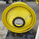 18"W x 42"D, John Deere Yellow 10-Hole Dolly Dual , -13.38" Offset