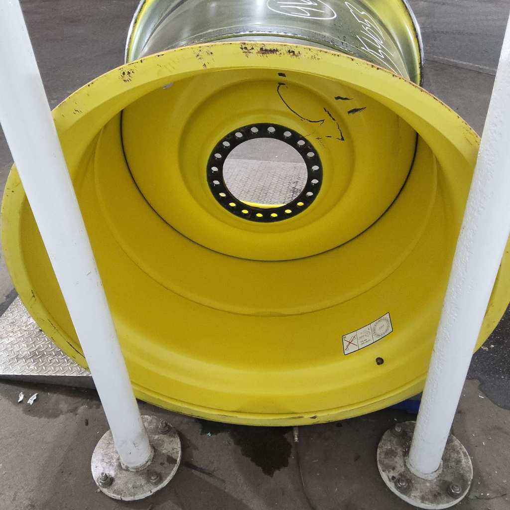 44"W x 46"D, John Deere Yellow 20-Hole Formed Plate , 1.25" Offset