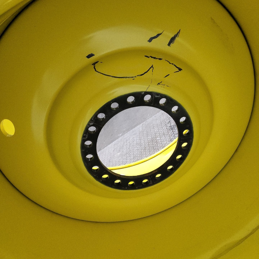 44"W x 46"D, John Deere Yellow 20-Hole Formed Plate , 1.25" Offset