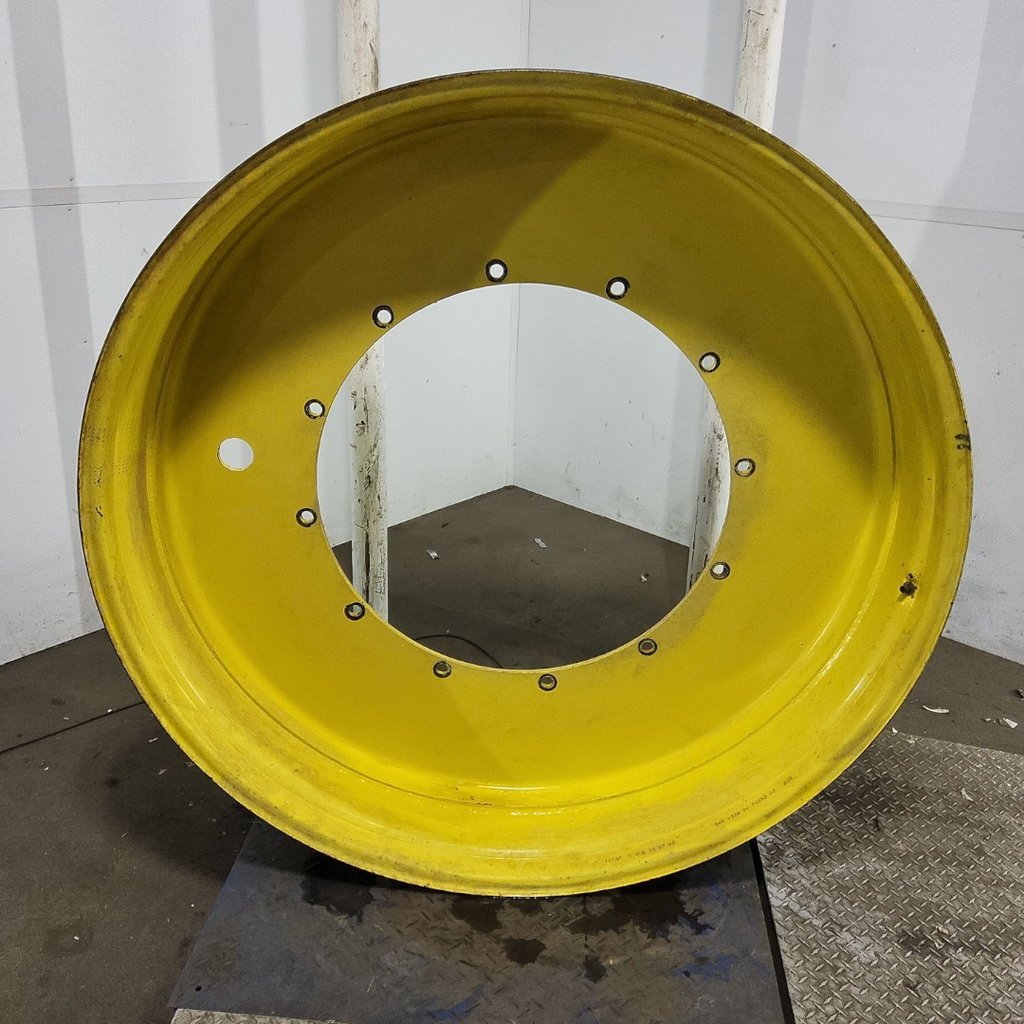 12"W x 54"D, John Deere Yellow 12-Hole Stub Disc , -3.25" Offset