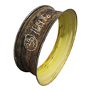 12"W x 38"D, John Deere Yellow 12-Hole Stub Disc , 1.88" Offset