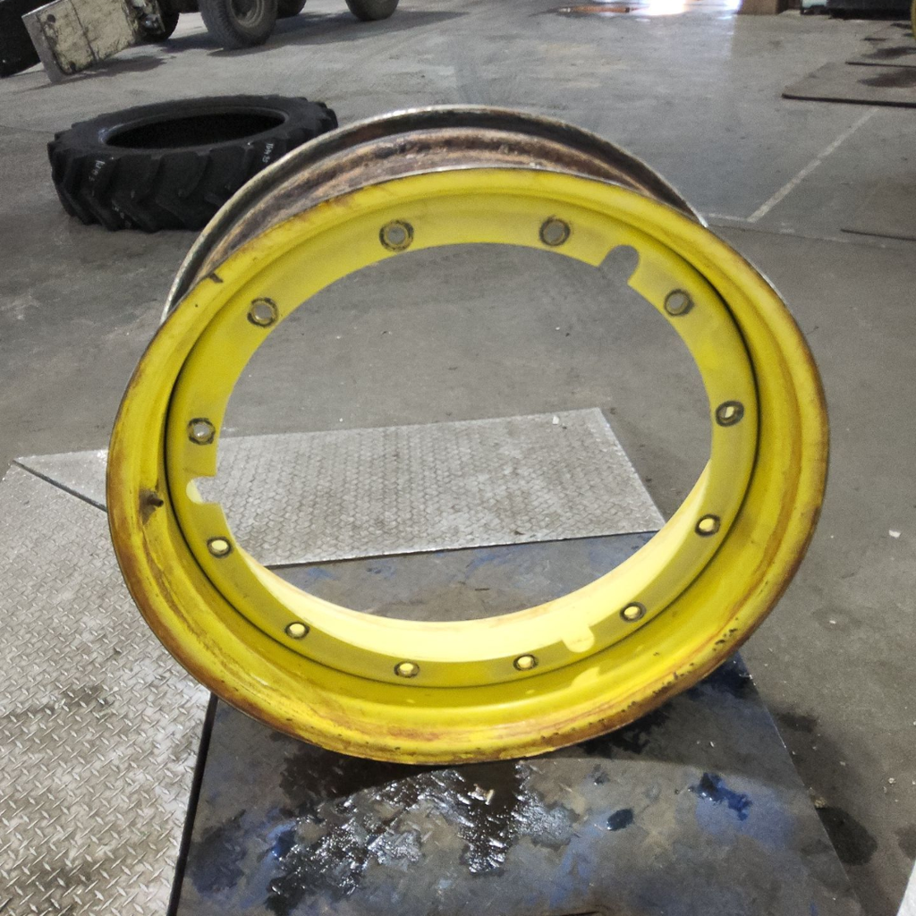 12"W x 38"D, John Deere Yellow 12-Hole Stub Disc , 1.88" Offset