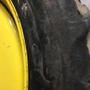 320/90R50 Goodyear Farm DT800 Optitrac R-1W on John Deere Yellow 10-Hole Formed Plate W/Weight Holes 45%