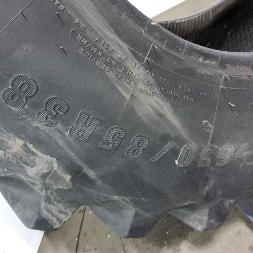 650/85R38 Firestone Radial Deep Tread 23 R-1W 173B 80%