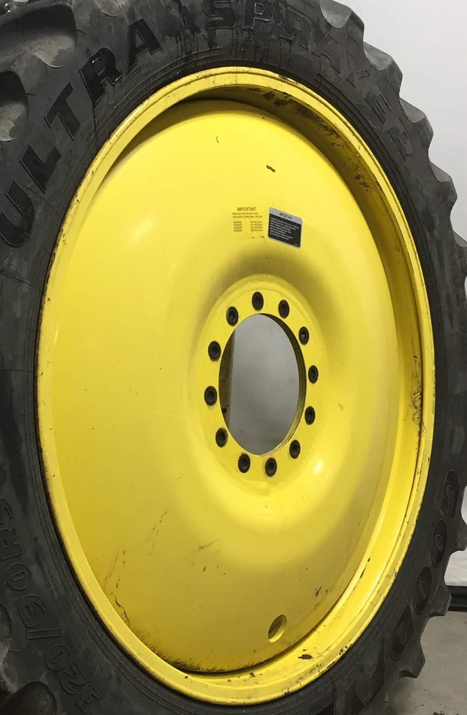 10"W x 50"D, John Deere Yellow 12-Hole Bubble Disc