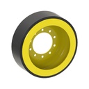 9.7" Wide Idler Wheel for John Deere Rowcrop Tractors Series 9RX, Steel Bolt-On Style, (Rubber)