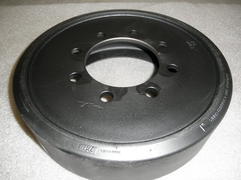 6" Wide Idler Wheel for John Deere Rowcrop Tractors Series 8000T-8030T, Steel Bolt-On Style, (Poly (Polyurethane))