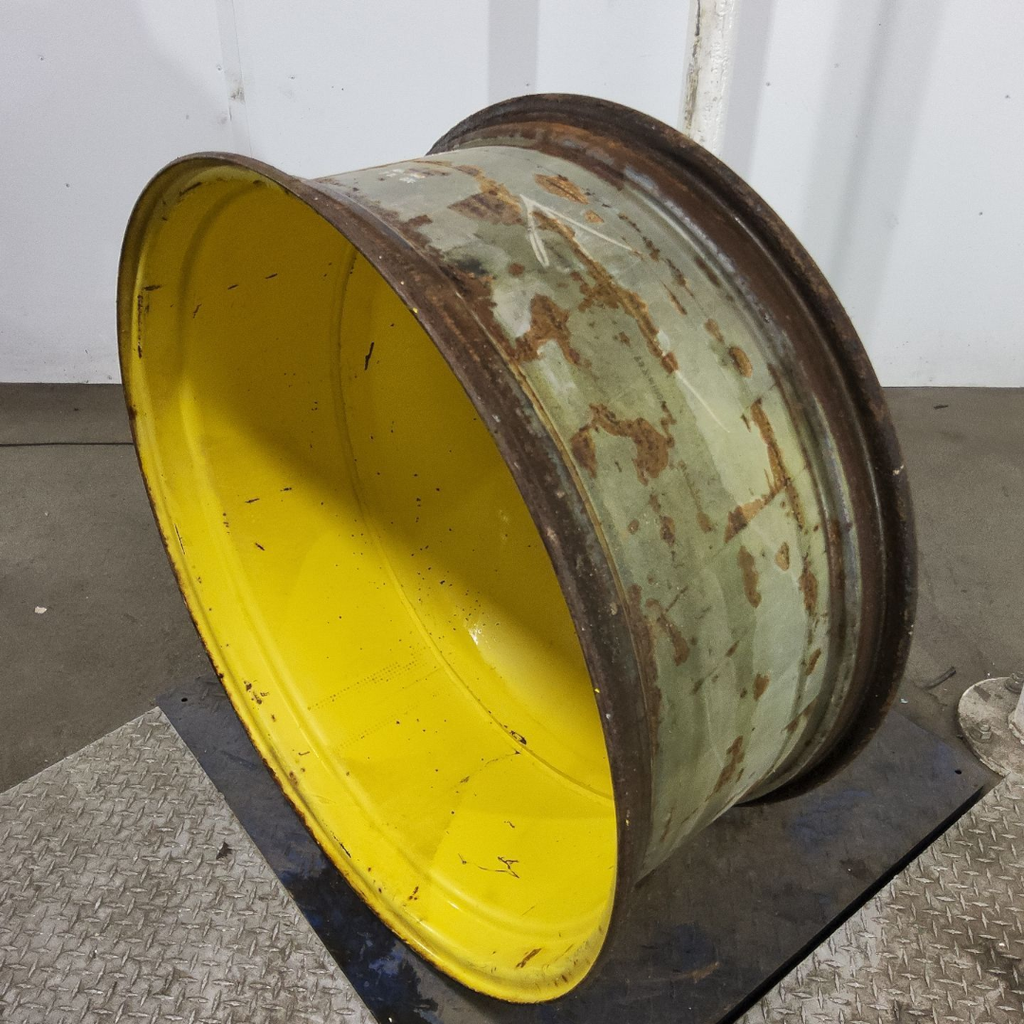 16"W x 38"D, John Deere Yellow 10-Hole Dolly Dual , -15.12" Offset