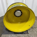 18"W x 38"D, John Deere Yellow 10-Hole Dolly Dual , -15.12" Offset