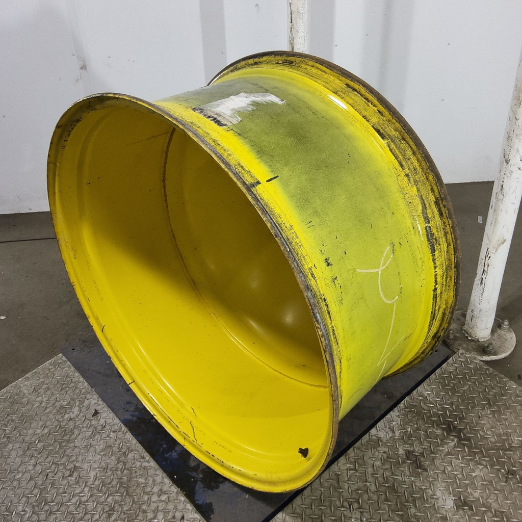 18"W x 38"D, John Deere Yellow 10-Hole Dolly Dual , -15.12" Offset