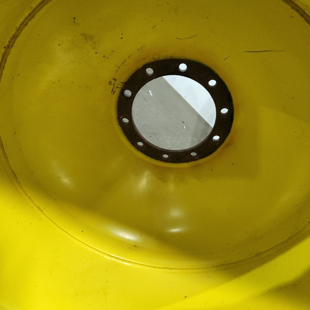 18"W x 38"D, John Deere Yellow 10-Hole Dolly Dual , -15.12" Offset