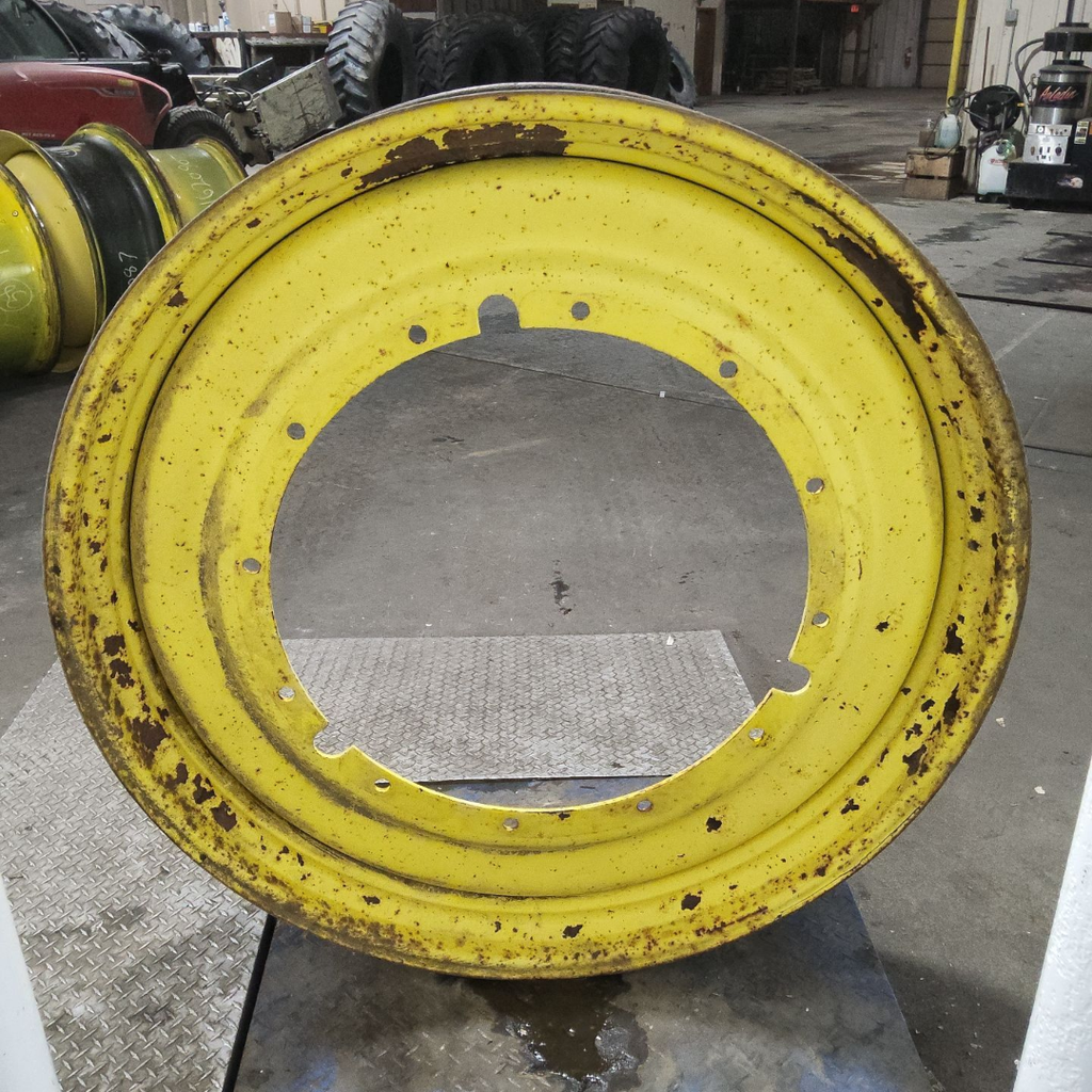10"W x 50"D, John Deere Yellow 12-Hole Stub Disc , -3.12" Offset