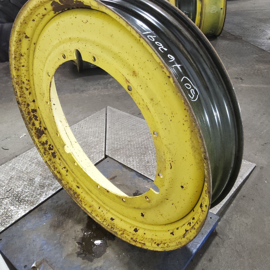 10"W x 50"D, John Deere Yellow 12-Hole Stub Disc , -3.12" Offset