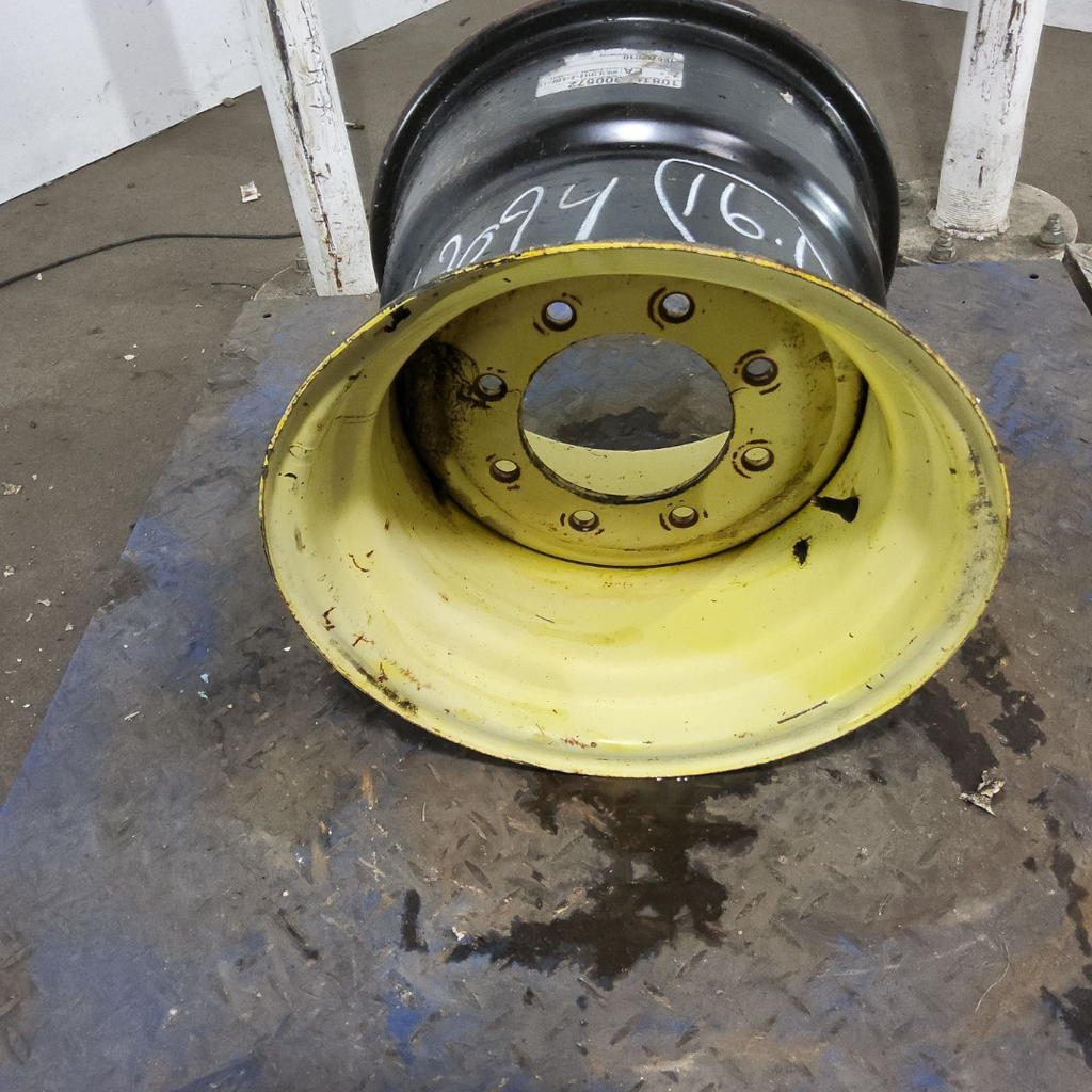 14"W x 16.1"D, John Deere Yellow 8-Hole Implement , 1.5" Offset