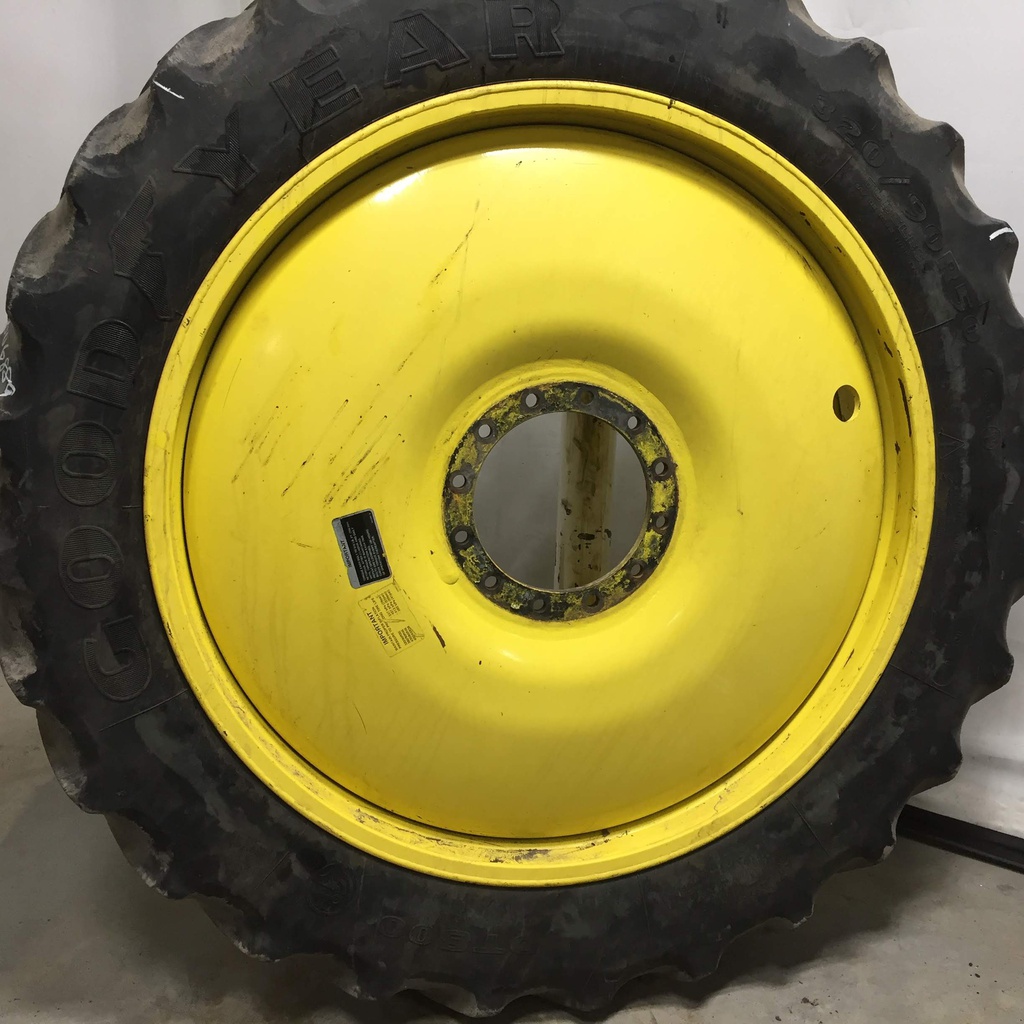 10"W x 50"D, John Deere Yellow 12-Hole Bubble Disc
