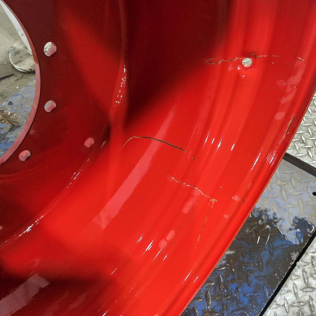 23"W x 34"D, Fendt/Agco Red 12-Hole Flat Plate , -3" Offset