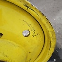 23"W x 42"D, John Deere Yellow 10-Hole Formed Plate , -13.88" Offset