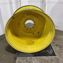 23"W x 42"D, John Deere Yellow 10-Hole Formed Plate , -13.88" Offset