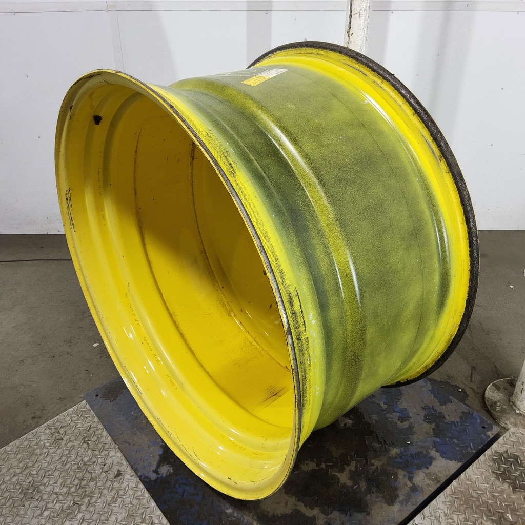23"W x 42"D, John Deere Yellow 10-Hole Formed Plate , -13.88" Offset