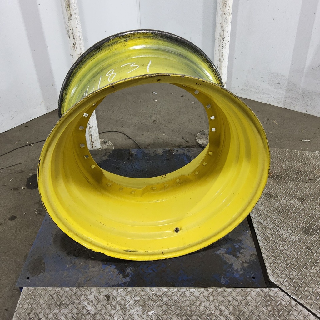 20"W x 30"D, John Deere Yellow 12-Hole Waffle Wheel (Groups of 3 bolts)