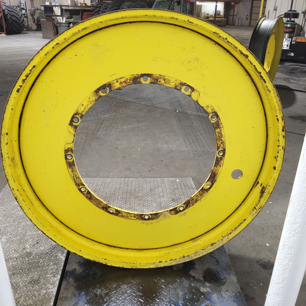 12"W x 54"D, John Deere Yellow 12-Hole Stub Disc , -3.5" Offset