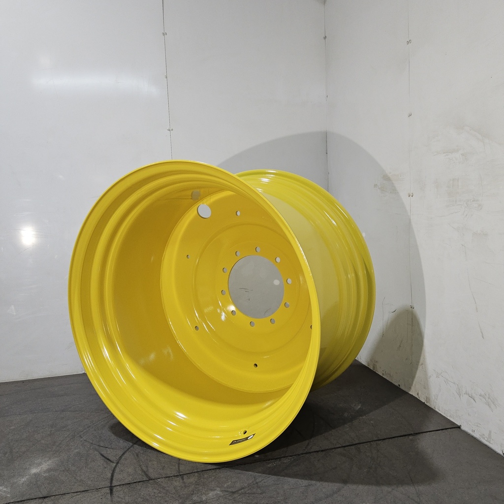 23"W x 38"D, John Deere Yellow 10-Hole Formed Plate , -10" Offset